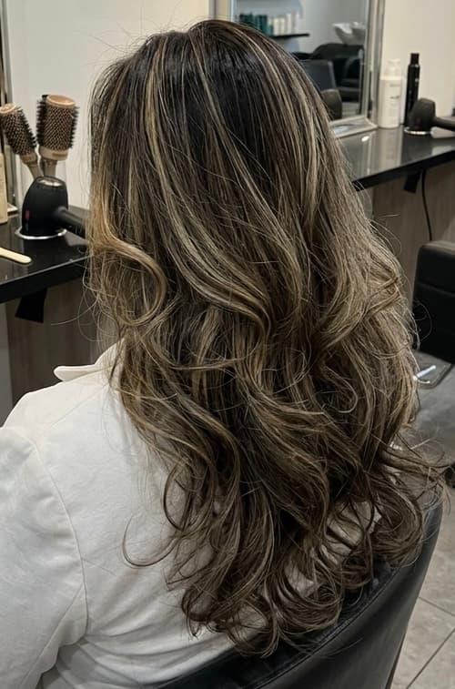 Client showcasing their new style